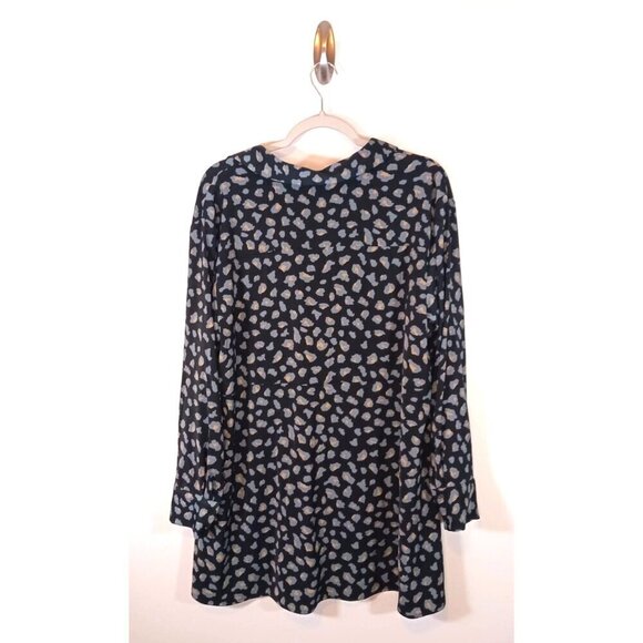 Susan Graver Tunic  Lagenlook Geometric Stretch Women's Blouse Size 1XP - Picture 3 of 4